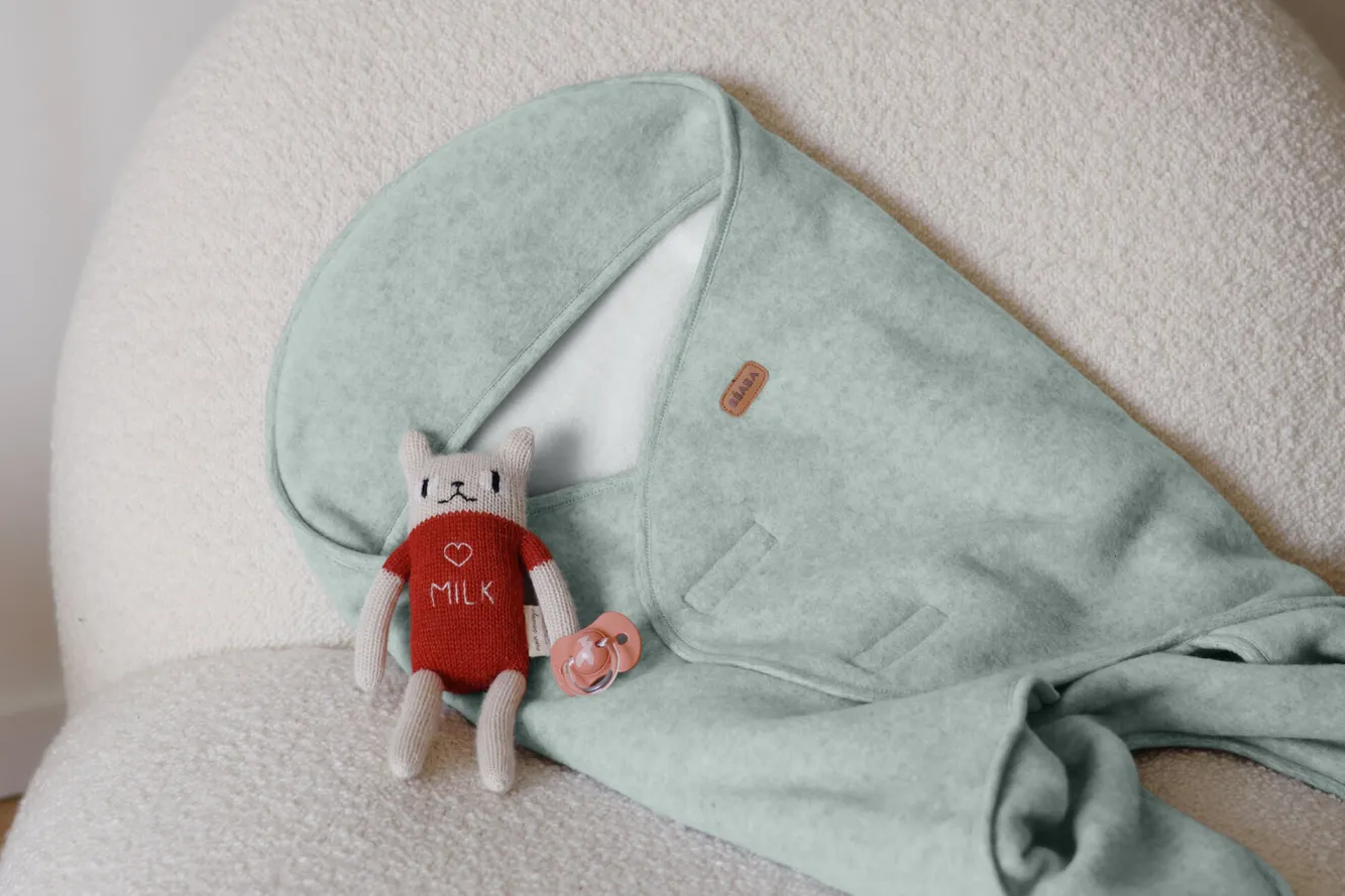 BÉABA Chancelieres Et Nids D'Ange>Babynomade® Double Polaire Sage Green