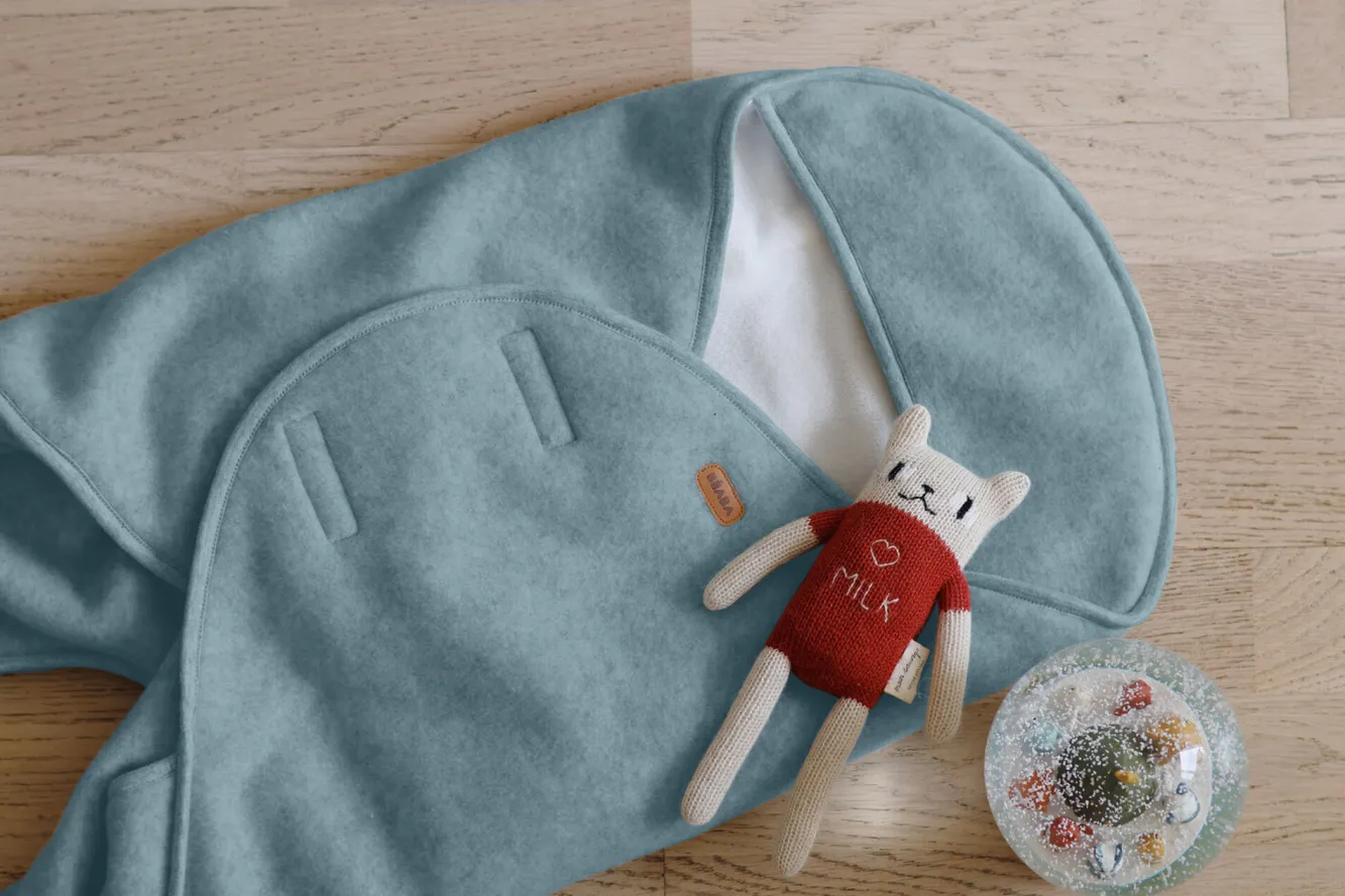 BÉABA Chancelieres Et Nids D'Ange>Babynomade® Double Polaire Baltic Blue