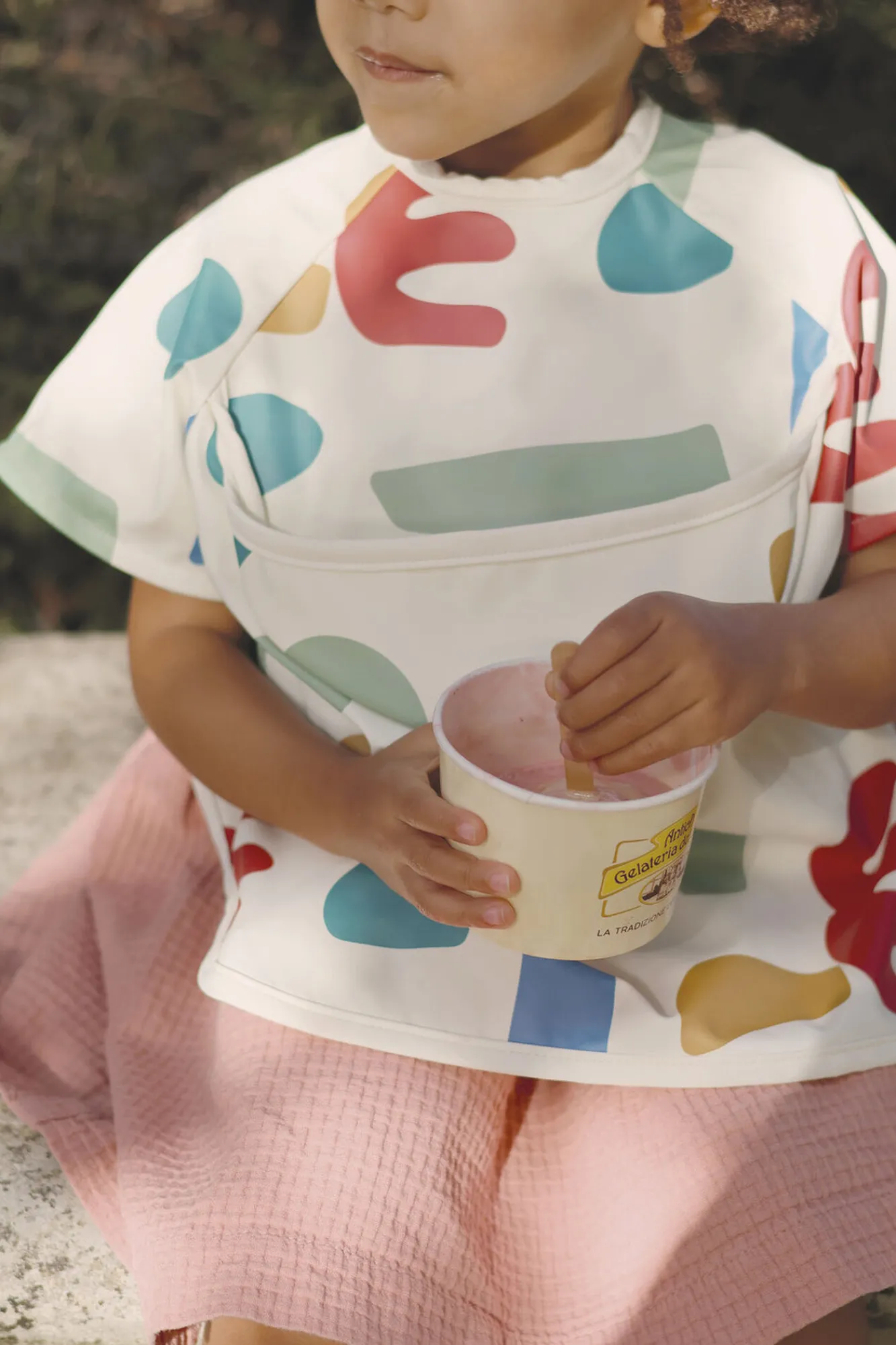 BÉABA Couverts, Vaisselle Et Bavoirs>Bavoir A Manches Evolutif 2 En 1 Playful