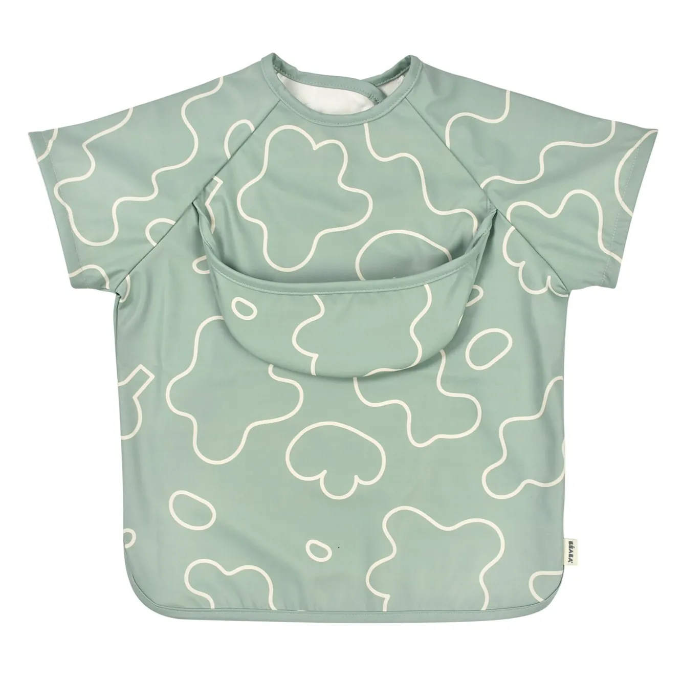 BÉABA Couverts, Vaisselle Et Bavoirs>Bavoir A Manches Evolutif 2 En 1 Sage Green