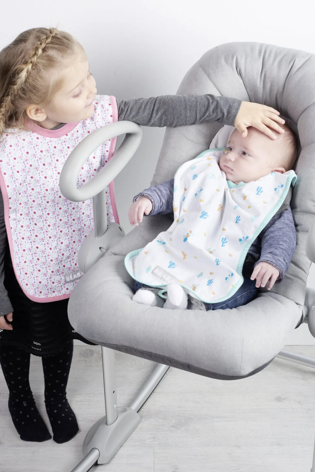 BÉABA Couverts, Vaisselle Et Bavoirs>Bavoir Coton Flowers