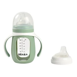 BÉABA Biberons Et Accessoires>Biberon Verre D'Apprentissage 210 Ml Sage Green