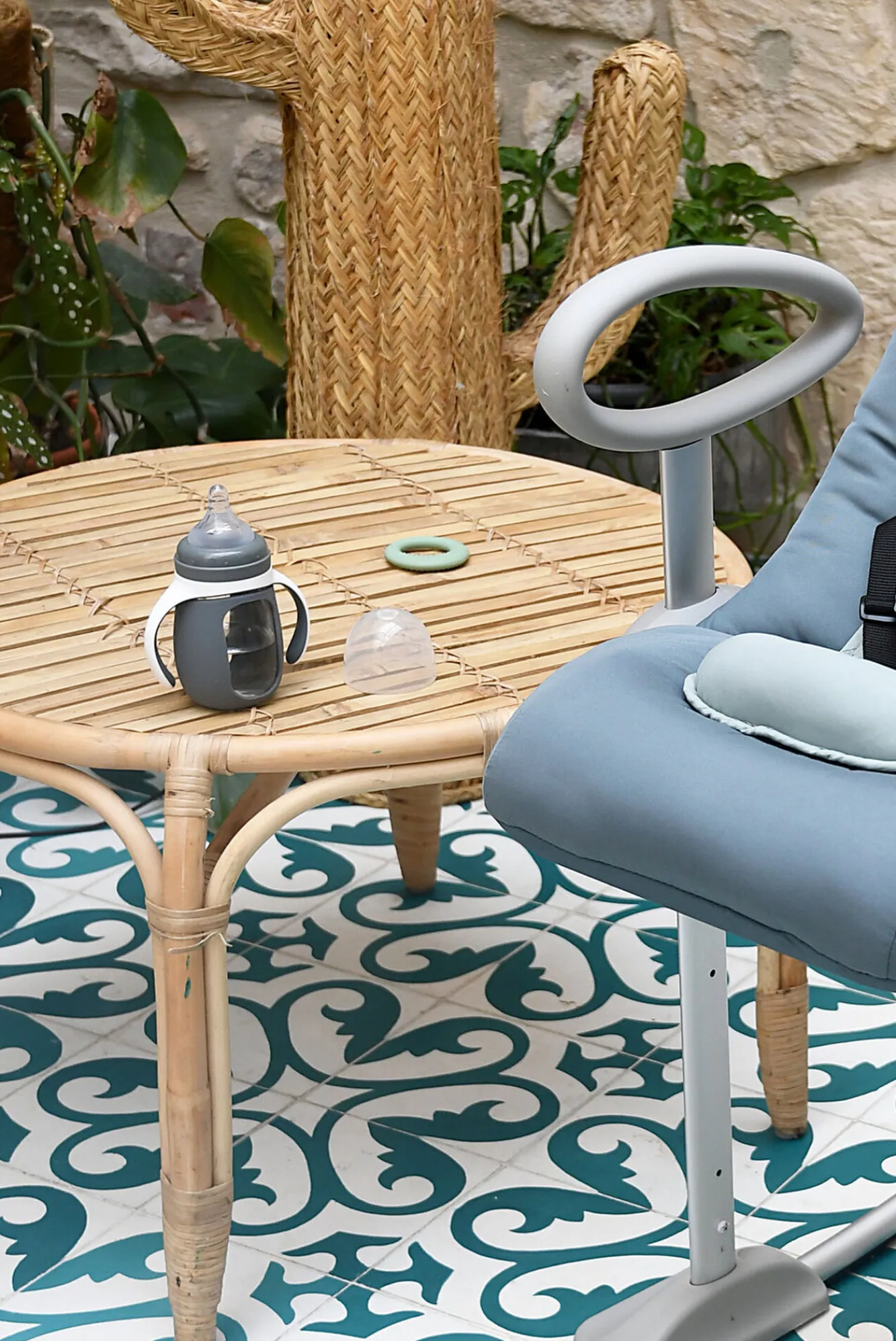 BÉABA Couverts, Vaisselle Et Bavoirs>Biberon Verre D'Apprentissage 210 Ml Mineral Grey