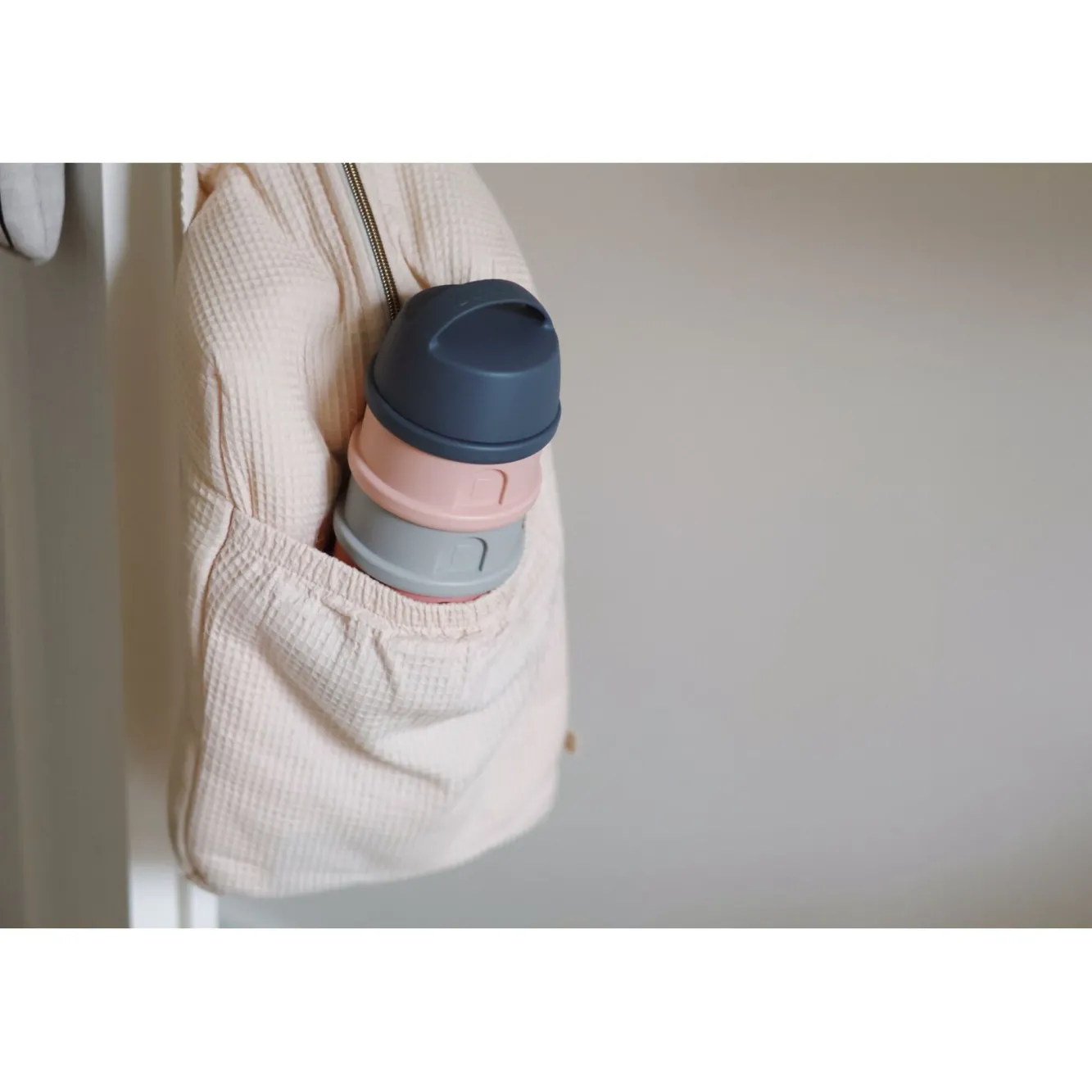 BÉABA Doseurs De Lait>Boite Doseuse 4 Compartiments Mineral Grey /Pink