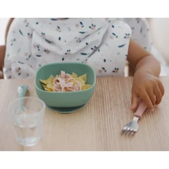 BÉABA Couverts, Vaisselle Et Bavoirs>Bol Silicone Ventouse Sage Green
