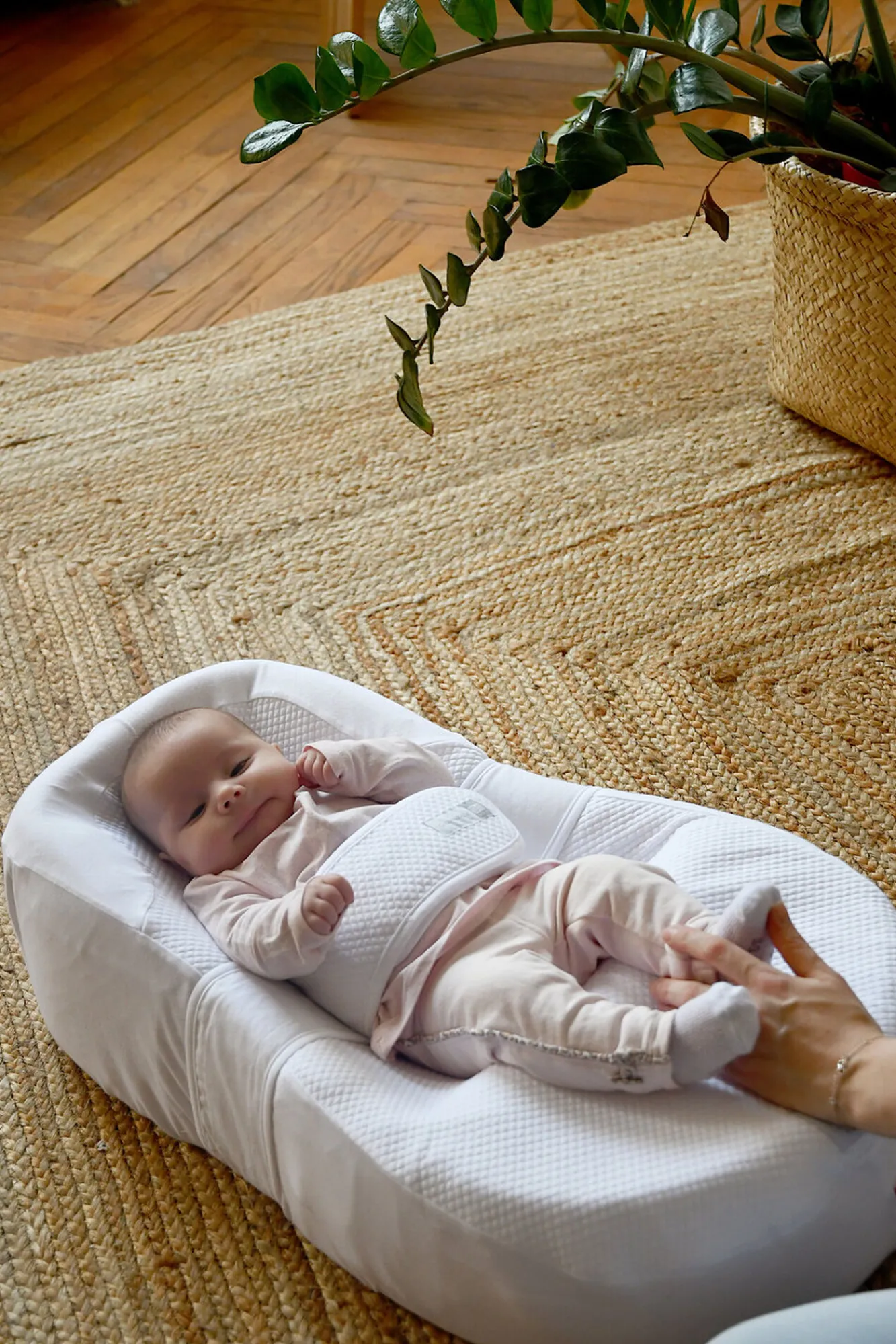 BÉABA Cocoonababy®>Cocoonababy® (Avec Drap) Fleur De Coton® White