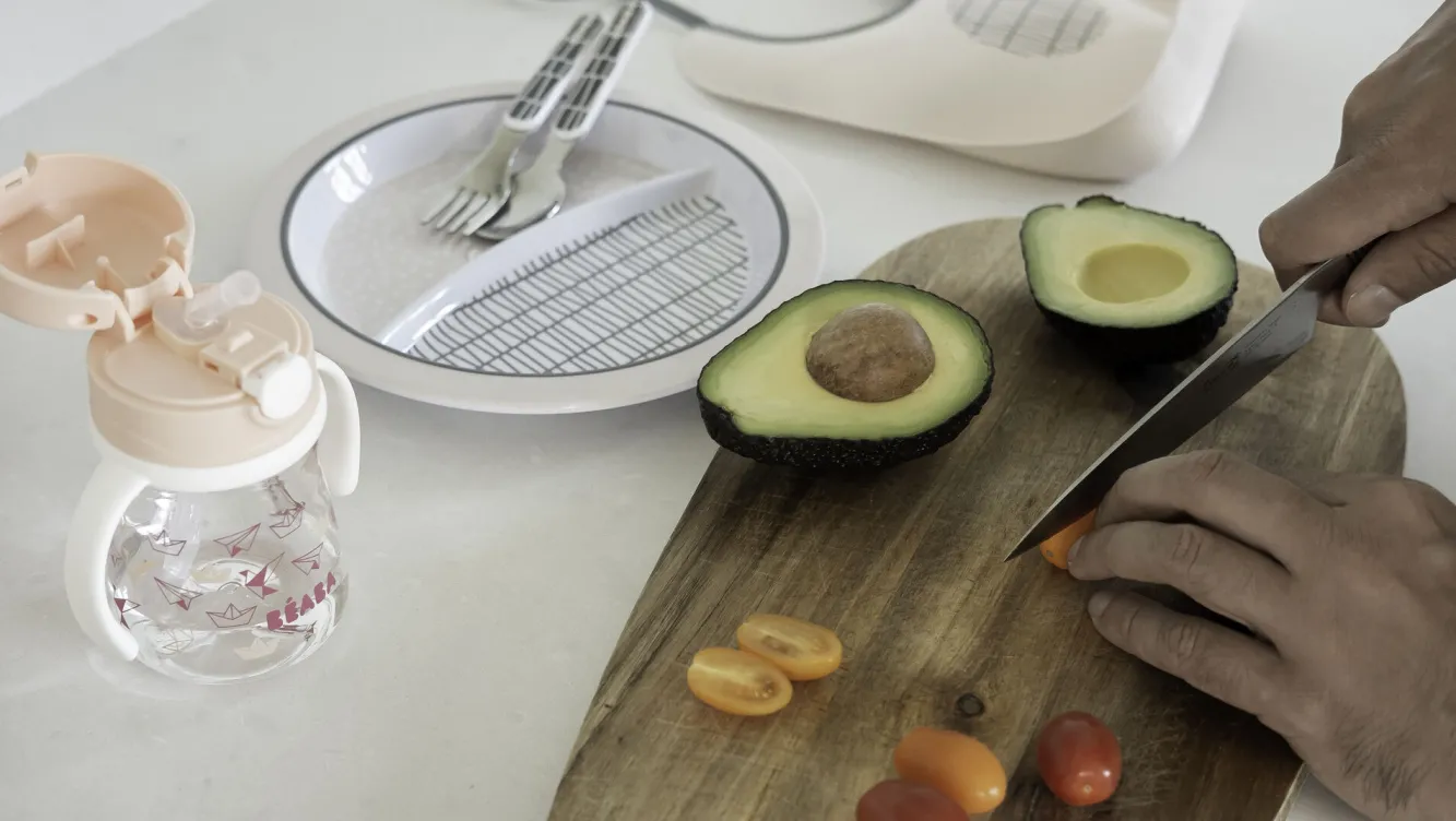 BÉABA Couverts, Vaisselle Et Bavoirs>Coffret Cadeau Repas Pink Grid