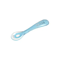 BÉABA Couverts, Vaisselle Et Bavoirs>Cuillere 2Eme Age Silicone Blue
