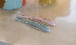 BÉABA Couverts, Vaisselle Et Bavoirs>Cuillere 1Er Age Silicone Old Pink