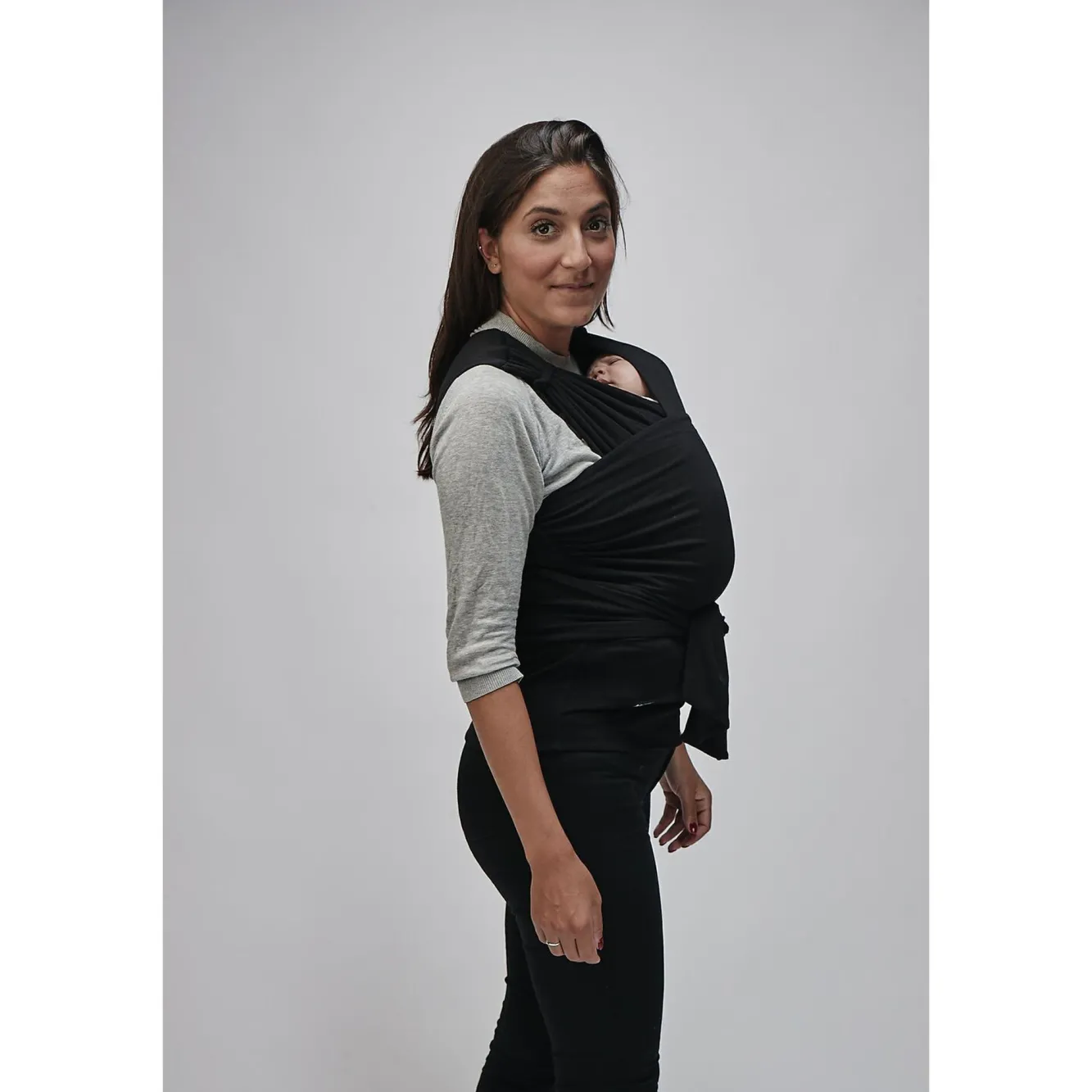 BÉABA Porte-Bébé Et Écharpes>Echarpe De Portage Najell X Beaba Black S/M