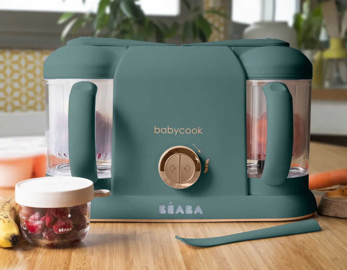 BÉABA Babycook® Duo>Le Robot Cuiseur Babycook® Duo Pine Green
