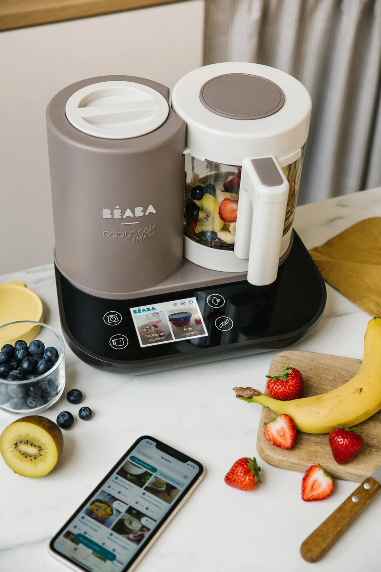 BÉABA Babycook® Smart>Le Robot Cuiseur Babycook® Smart Dove Grey