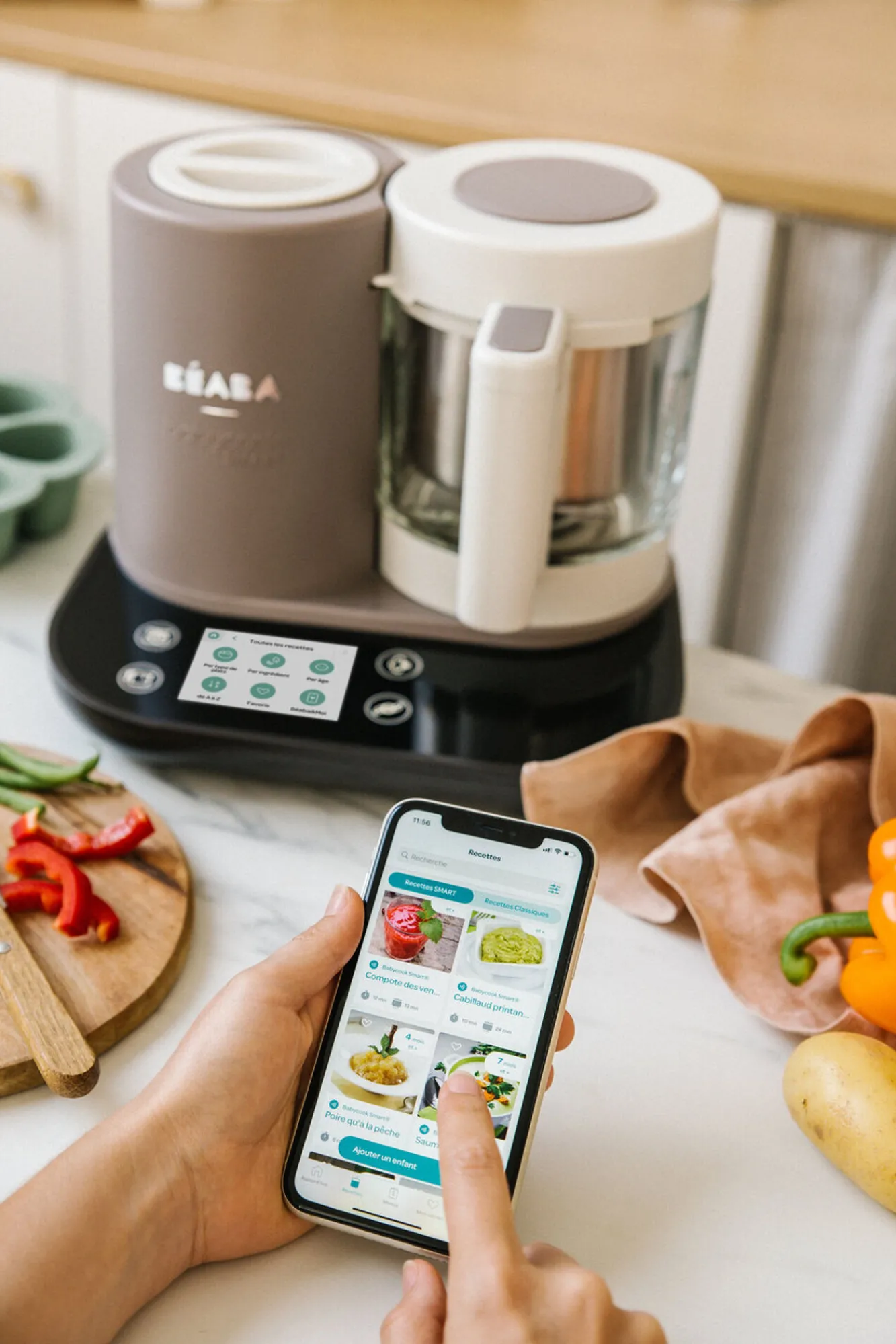 BÉABA Babycook® Smart>Le Robot Cuiseur Babycook® Smart Dove Grey