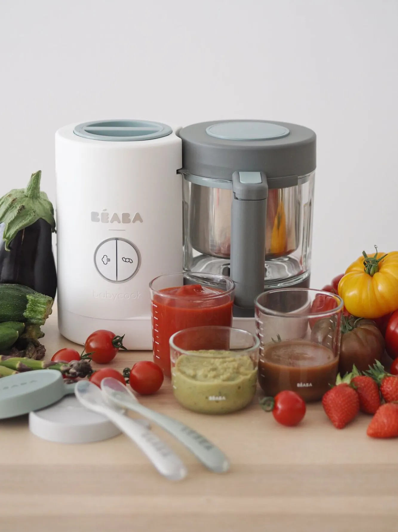 BÉABA Babycook® Néo>Le Robot Cuiseur Babycook® Néo Grey-White