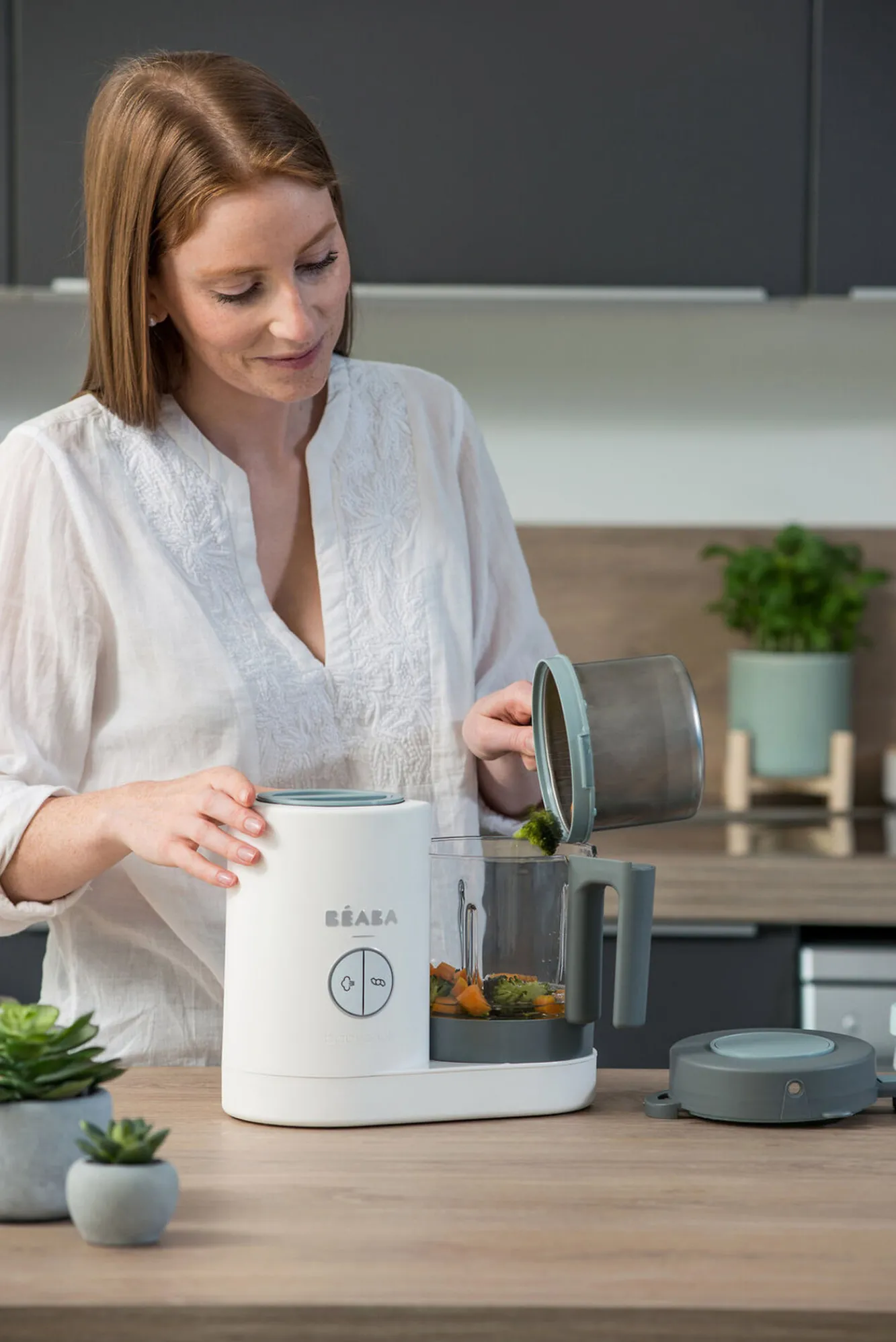 BÉABA Babycook® Néo>Le Robot Cuiseur Babycook® Néo Grey-White