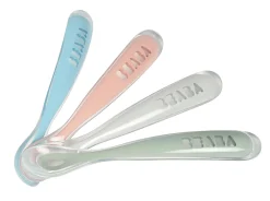 BÉABA Couverts, Vaisselle Et Bavoirs>Lot 4 Cuilleres 1Er Age Silicone Eucaplyptus