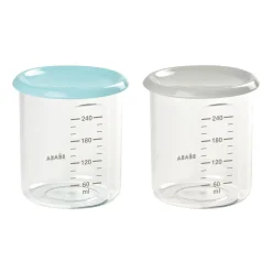 BÉABA Pots De Conservation>Lot 2 Maxi Portion Blue/Grey