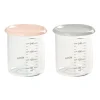 BÉABA Pots De Conservation>Lot 2 Maxi Portion Old Pink/Grey