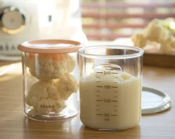 BÉABA Pots De Conservation>Lot 2 Maxi Portion Old Pink/Grey