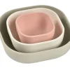 BÉABA Goûter Sain>Lot De 3 Bols Silicone Gigogne Velvet Grey