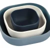 BÉABA Goûter Sain>Lot De 3 Bols Silicone Gigogne Night Blue