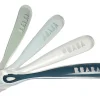 BÉABA Couverts, Vaisselle Et Bavoirs>Lot De 4 Cuilleres 1Er Age Silicone Storm