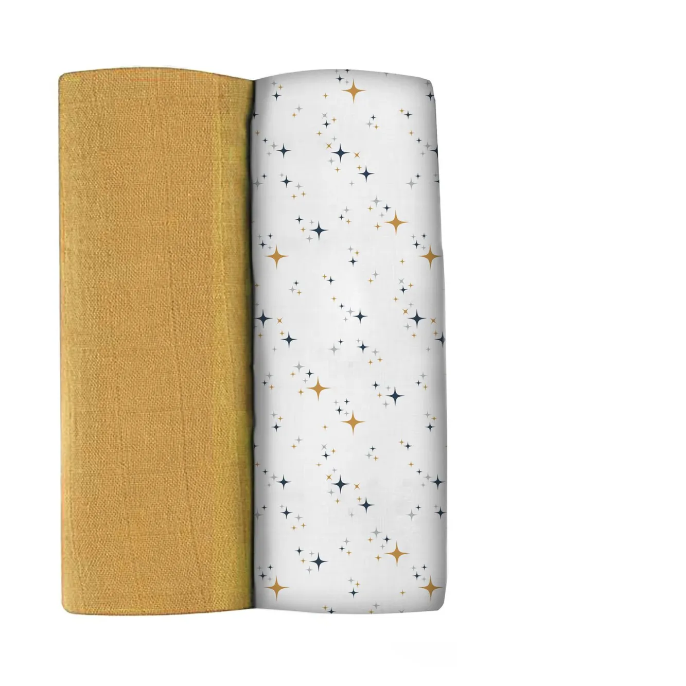 BÉABA Emmaillotage>Lot De 2 Langes Xxl En Coton Honey Yellow/Starry Night