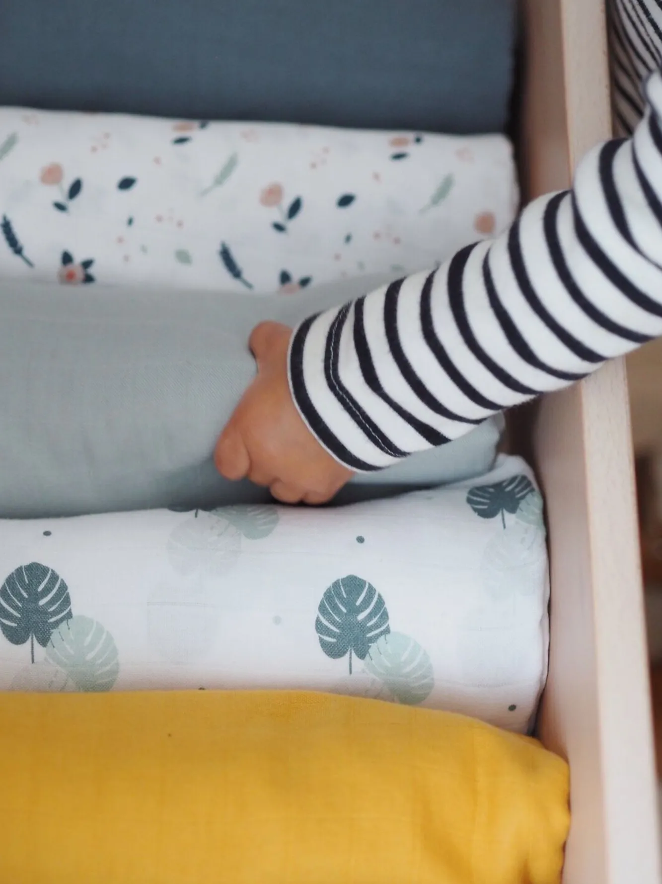 BÉABA Emmaillotage>Lot De 2 Langes Xxl En Coton Honey Yellow/Starry Night