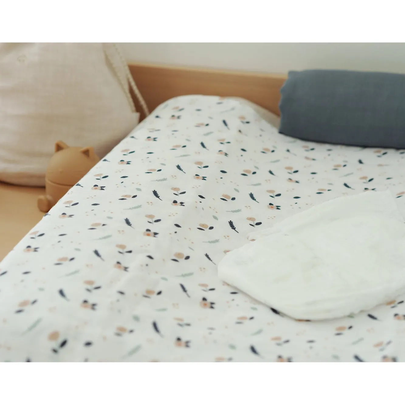 BÉABA Emmaillotage>Lot De 2 Langes Xxl En Coton Stormy Weather/Spring Flower