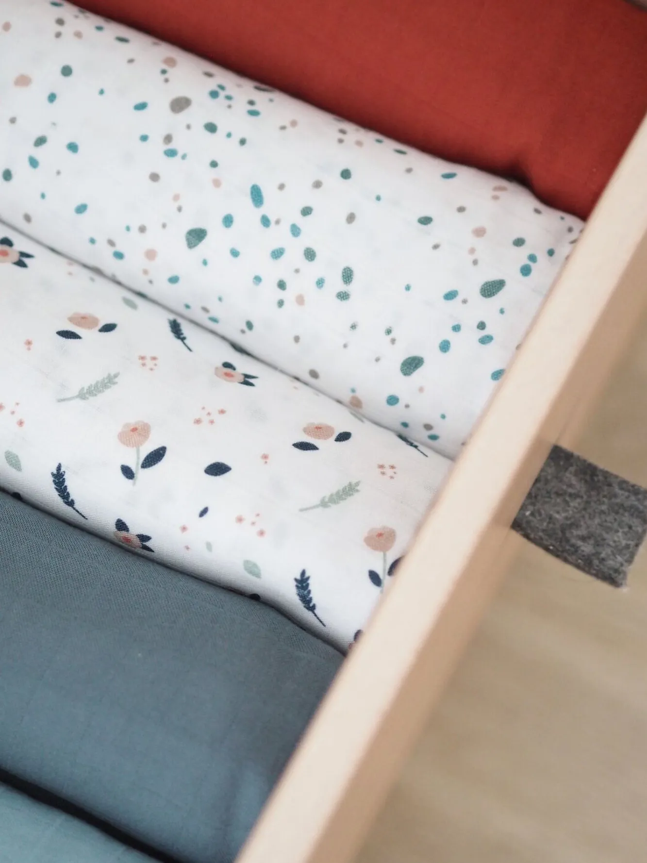 BÉABA Emmaillotage>Lot De 2 Langes Xxl En Coton Stormy Weather/Spring Flower