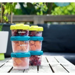 BÉABA Pots De Conservation>Lot De 6 Portions Clip 1Er Age 60 Et 120 Ml Neon