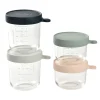 BÉABA Pots De Conservation>Lot De 4 Portions Verre - Eucalyptus