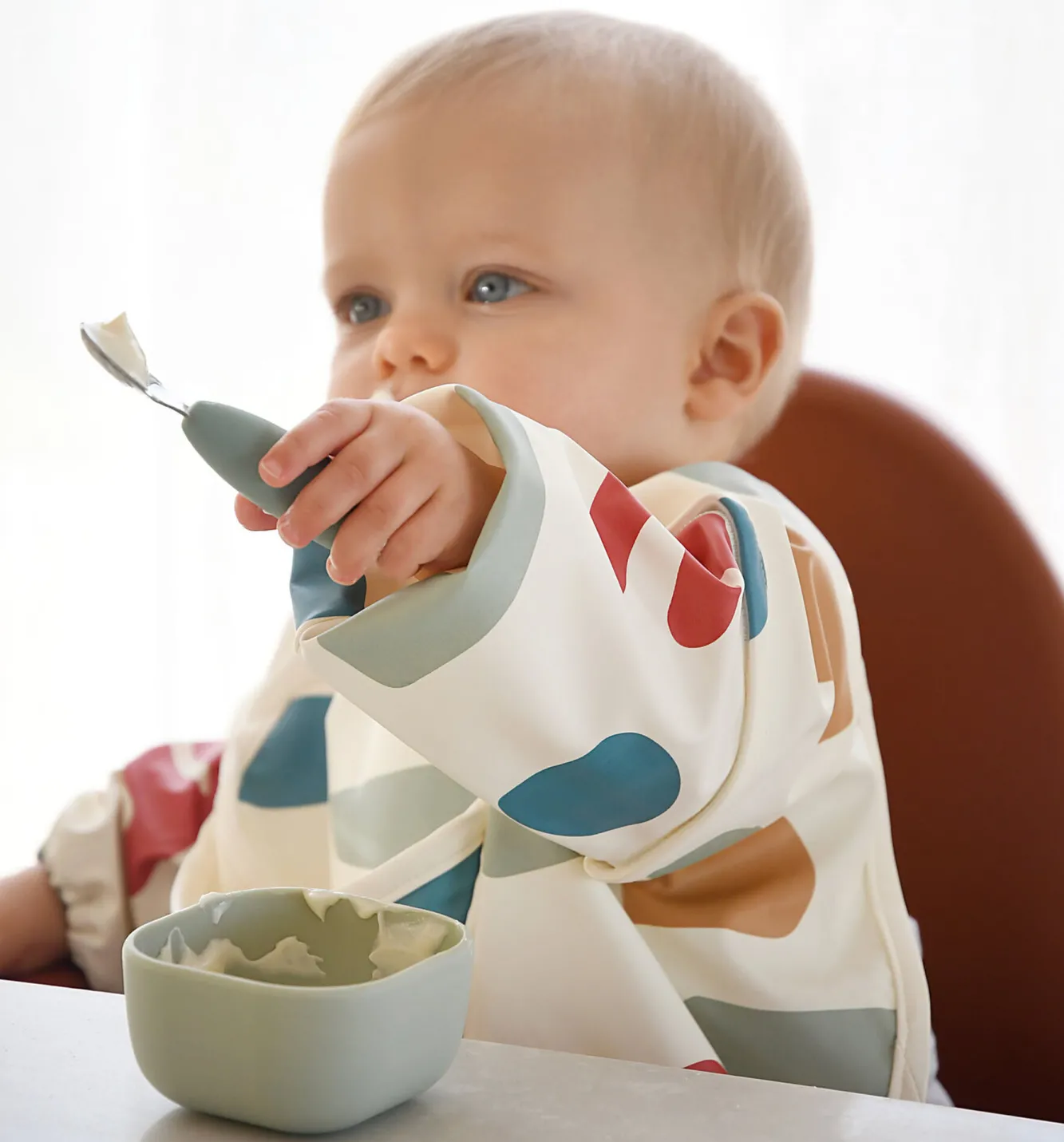 BÉABA Couverts, Vaisselle Et Bavoirs>Lot De 2 Pre-Couverts Inox Sage Green