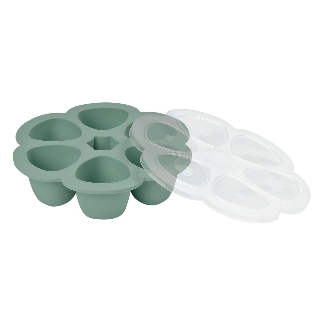 BÉABA Pots De Conservation>Multiportions Silicone 6 X 150 Ml Sage Green