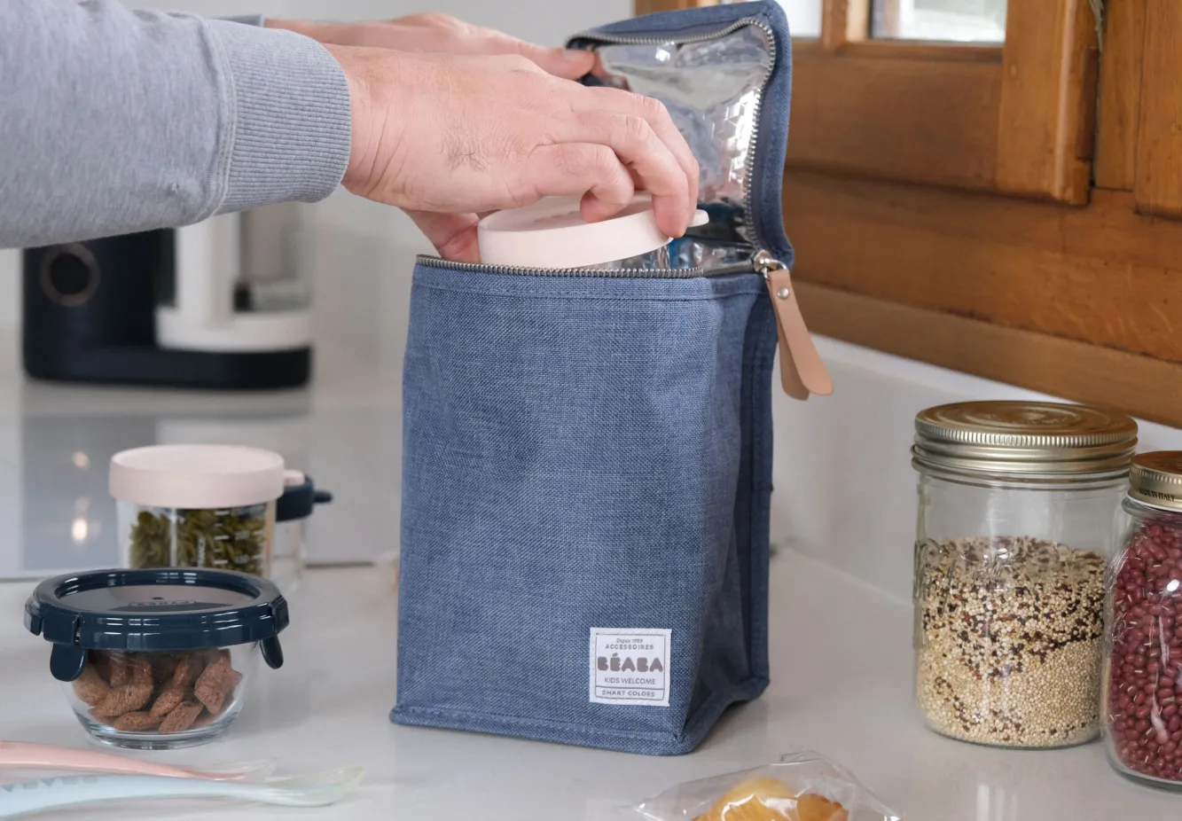 BÉABA Sacs Isotherme Bébé>Pochette Repas Isotherme Blue