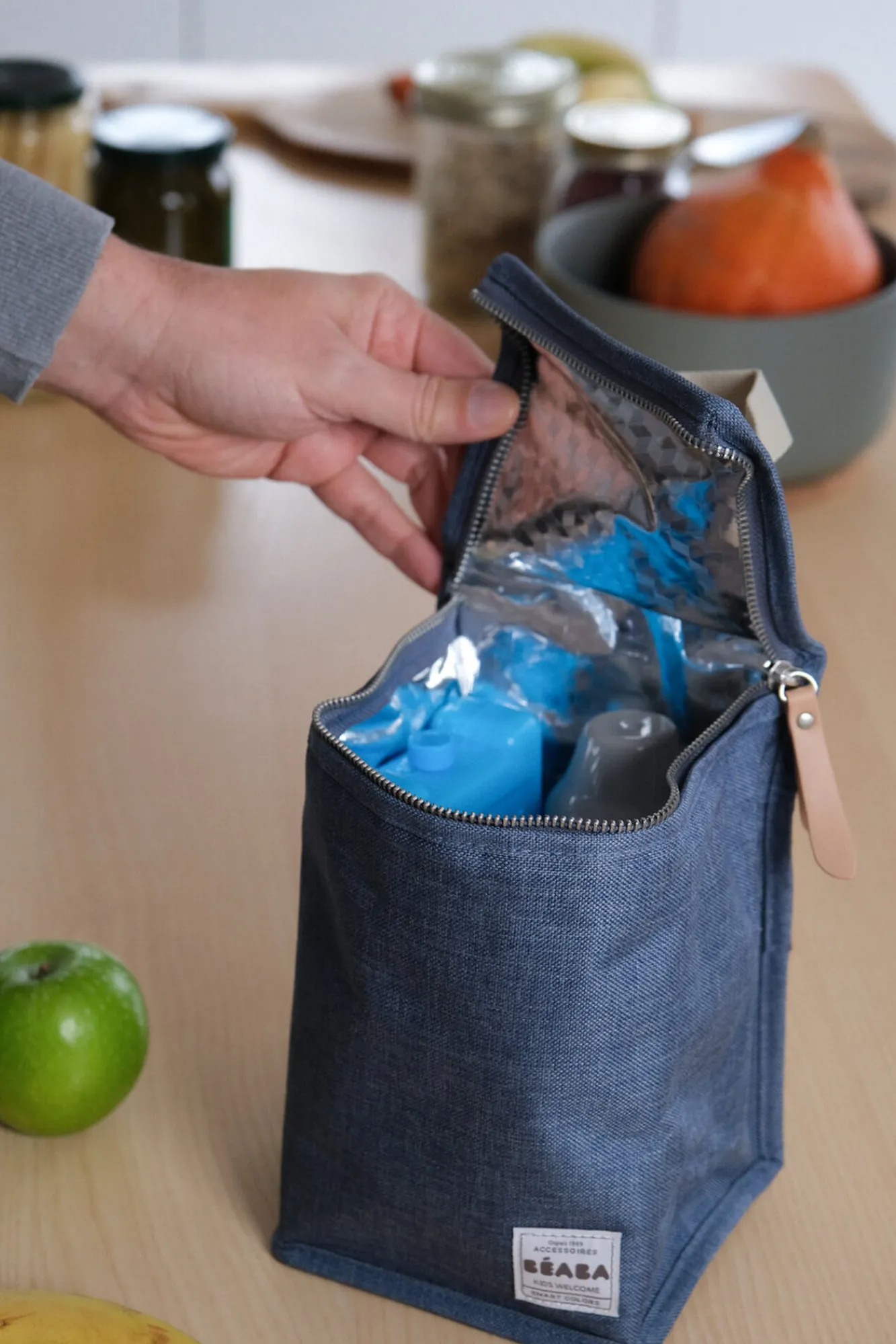 BÉABA Sacs Isotherme Bébé>Pochette Repas Isotherme Blue