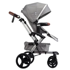 BÉABA Poussettes Et Accessoires>Poussette 2 En 1 Bonavi 2 Melange Grey