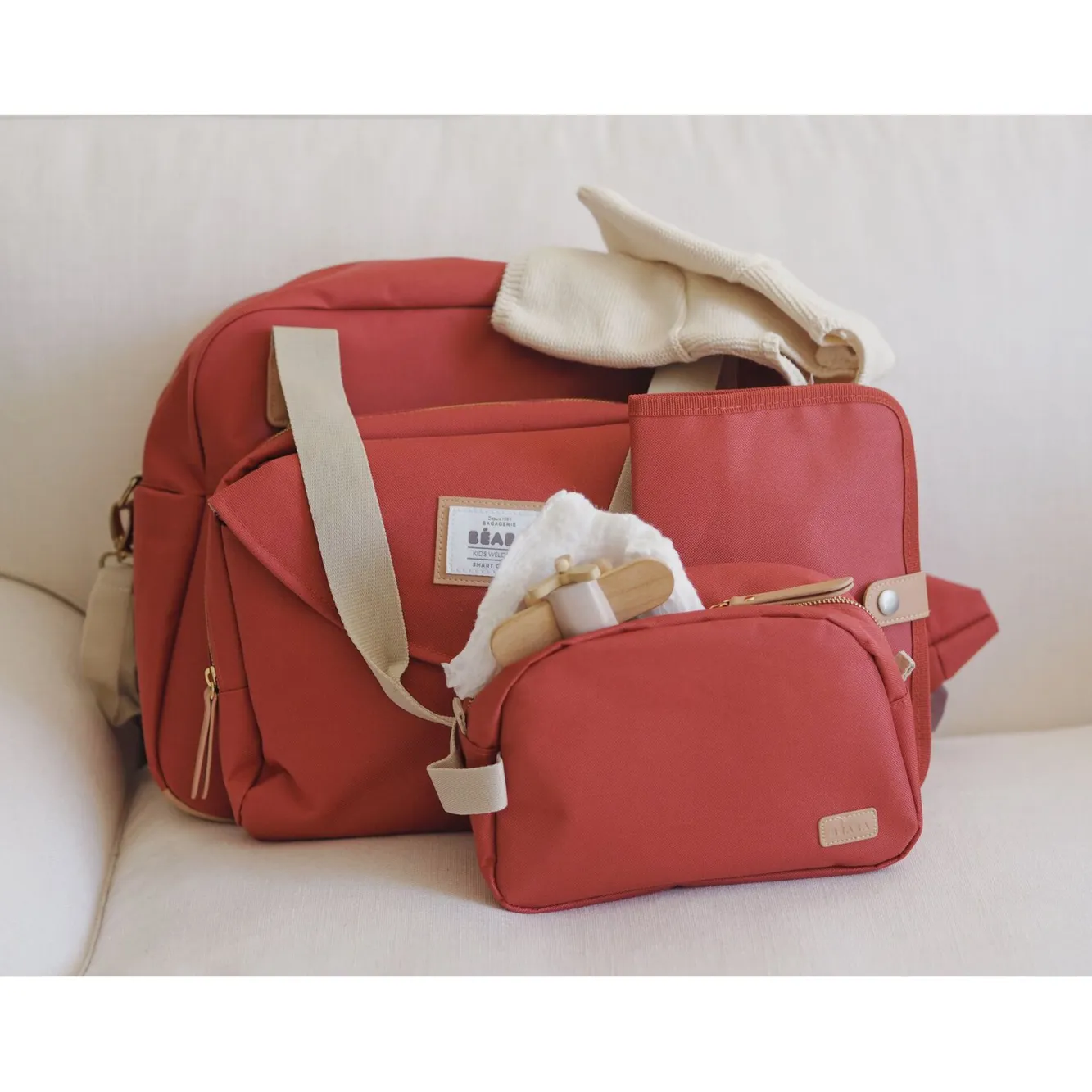 BÉABA Accessoires De Toilette>Protege Carnet De Sante Terracotta