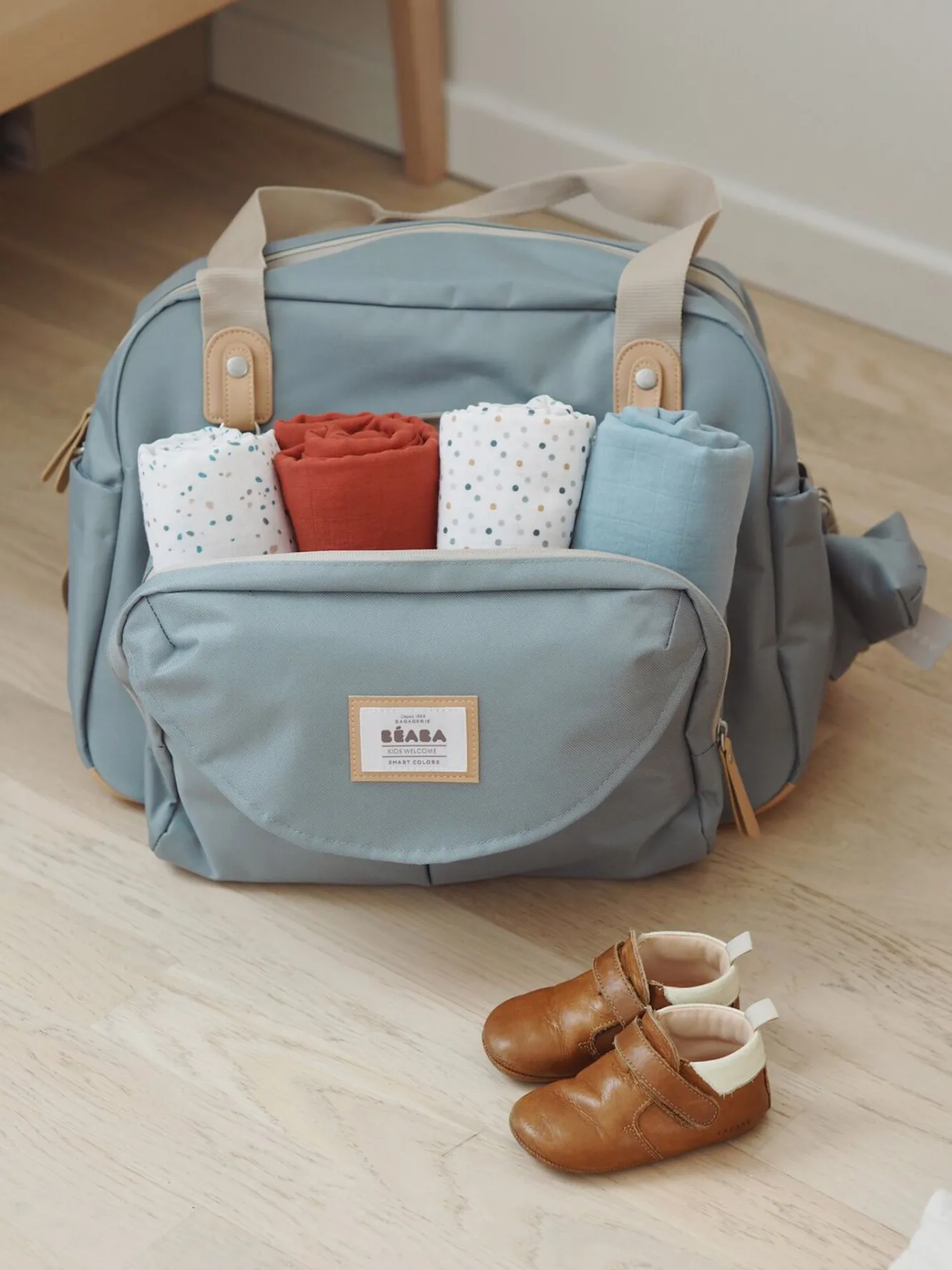 BÉABA Sacs À Langer>Sac A Langer Geneve Green Blue