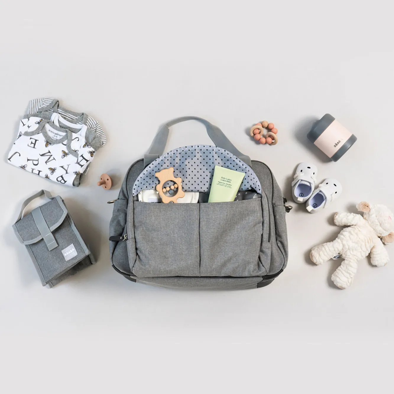 BÉABA Sacs À Langer>Sac A Langer Geneve Ii Heather Grey