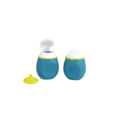 BÉABA Goûter Sain>Set Babysqueez' 2 En 1 & Squeez'Portion 180Ml Blue
