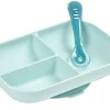 BÉABA Couverts, Vaisselle Et Bavoirs>Set Repas Silicone Avec Ventouse Blue