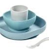 BÉABA Couverts, Vaisselle Et Bavoirs>Set Vaisselle Silicone 4 Pieces Jungle