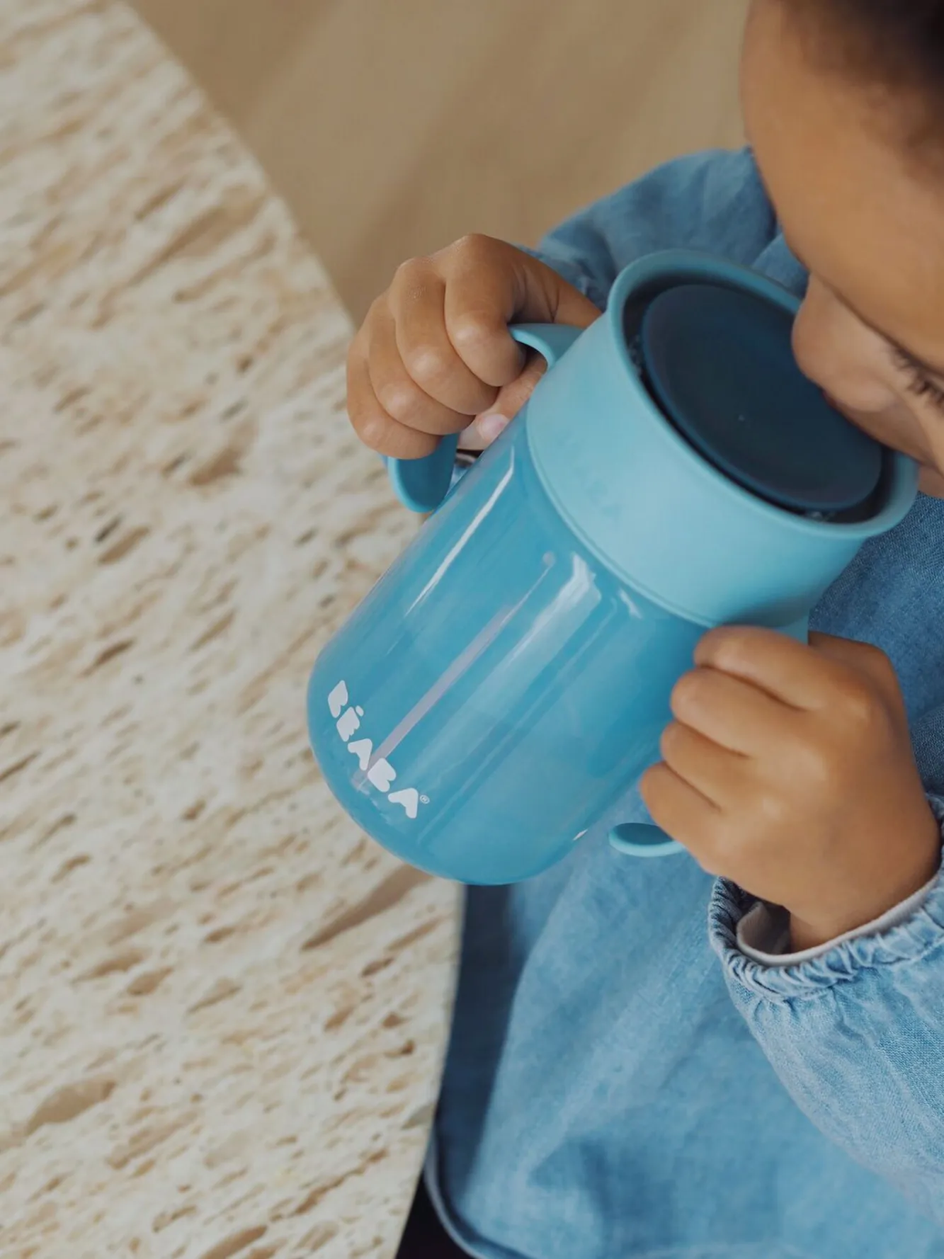 BÉABA Biberons Et Accessoires>Tasse D'Apprentissage 360° Blue
