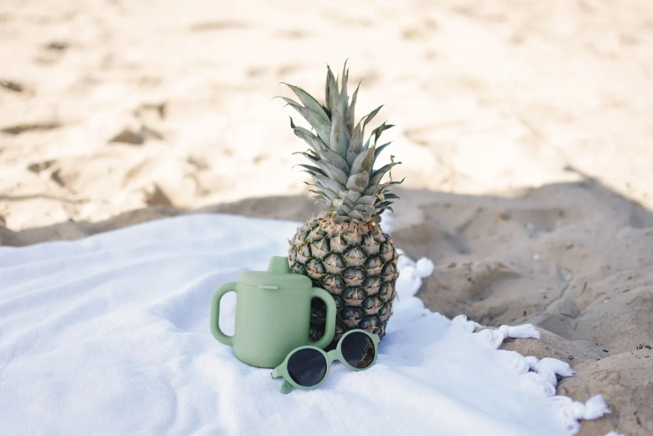 BÉABA Goûter Sain>Tasse D'Apprentissage Silicone Sage Green