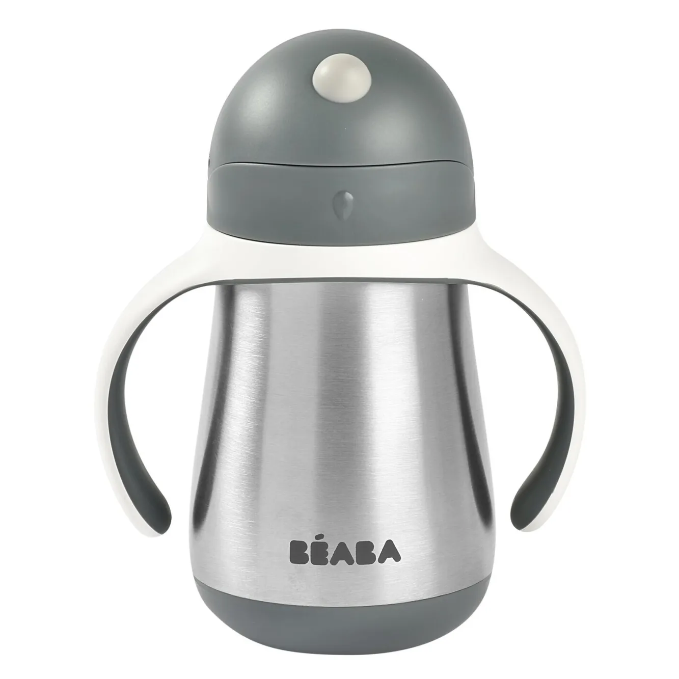 BÉABA Couverts, Vaisselle Et Bavoirs>Tasse Paille Inox 250 Ml Mineral Grey