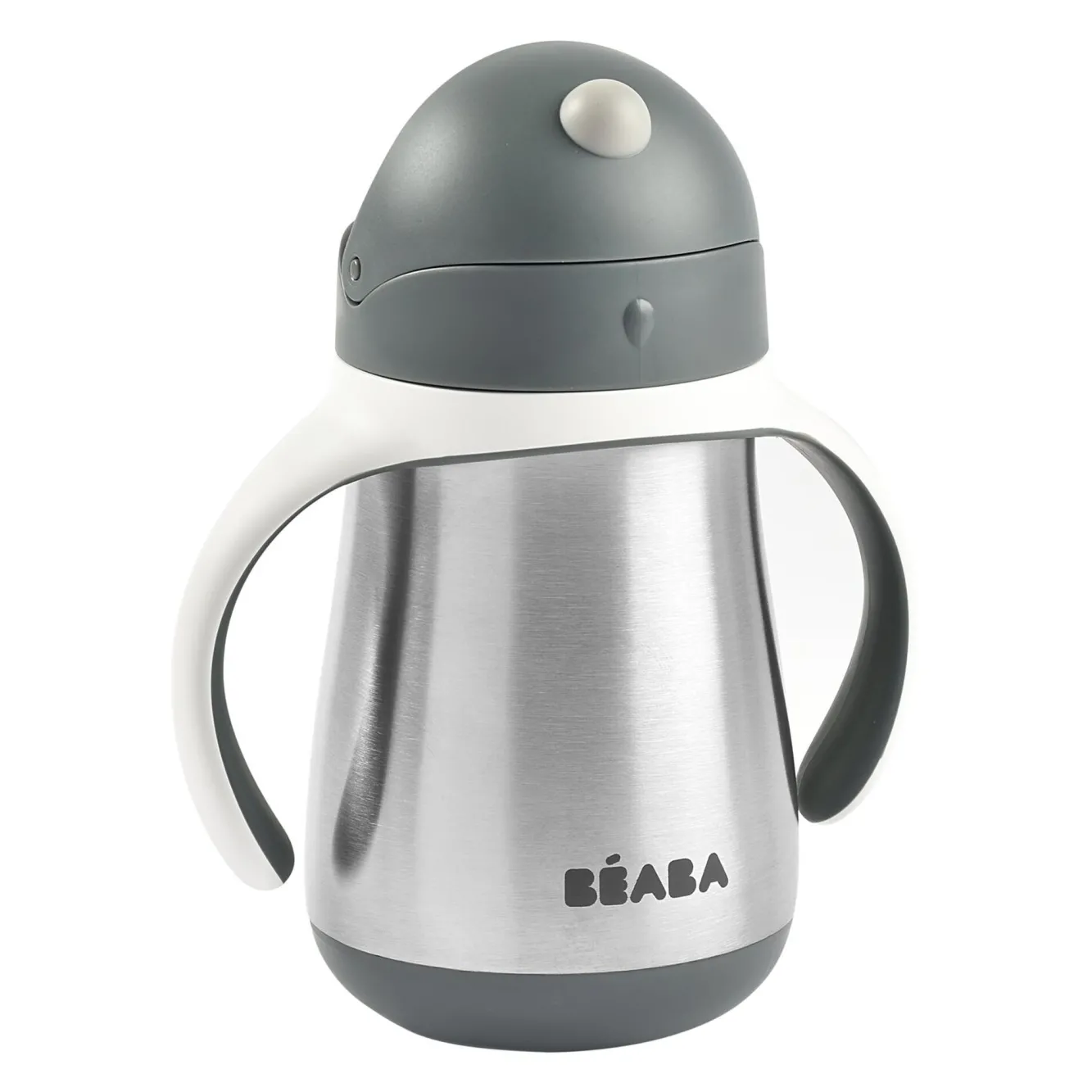 BÉABA Couverts, Vaisselle Et Bavoirs>Tasse Paille Inox 250 Ml Mineral Grey