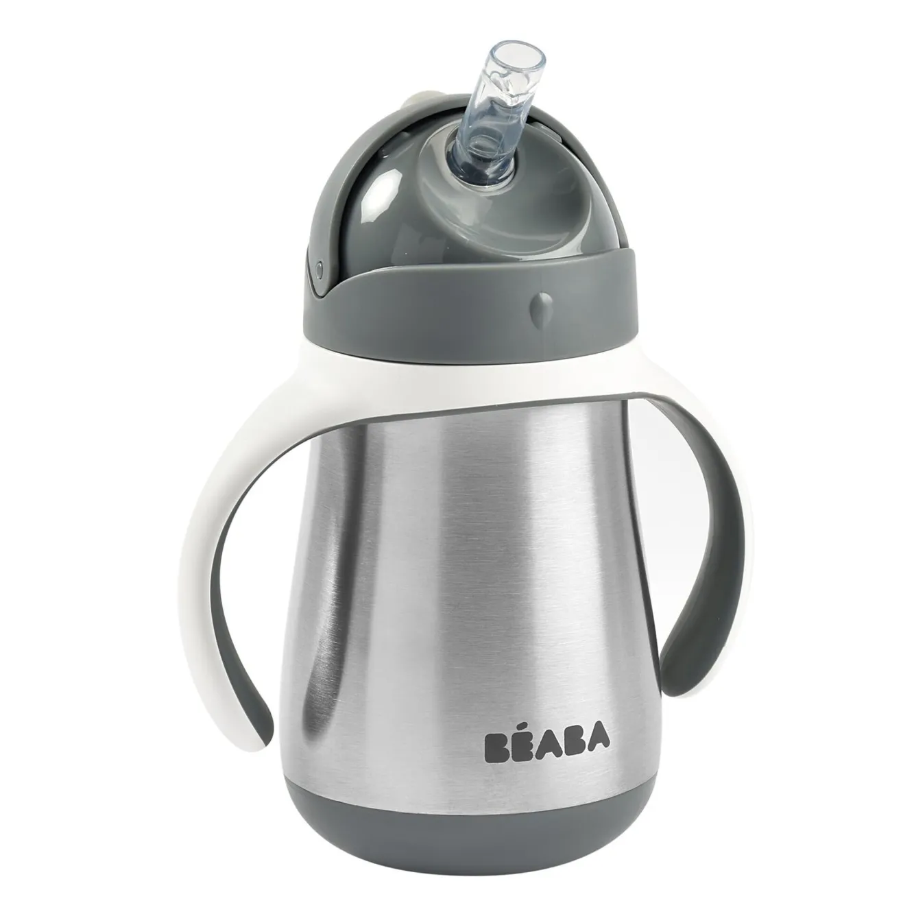 BÉABA Couverts, Vaisselle Et Bavoirs>Tasse Paille Inox 250 Ml Mineral Grey
