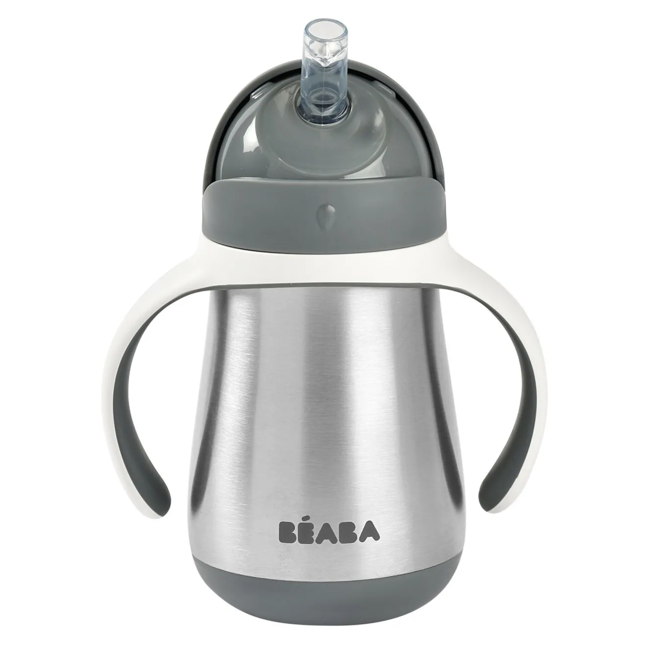 BÉABA Couverts, Vaisselle Et Bavoirs>Tasse Paille Inox 250 Ml Mineral Grey