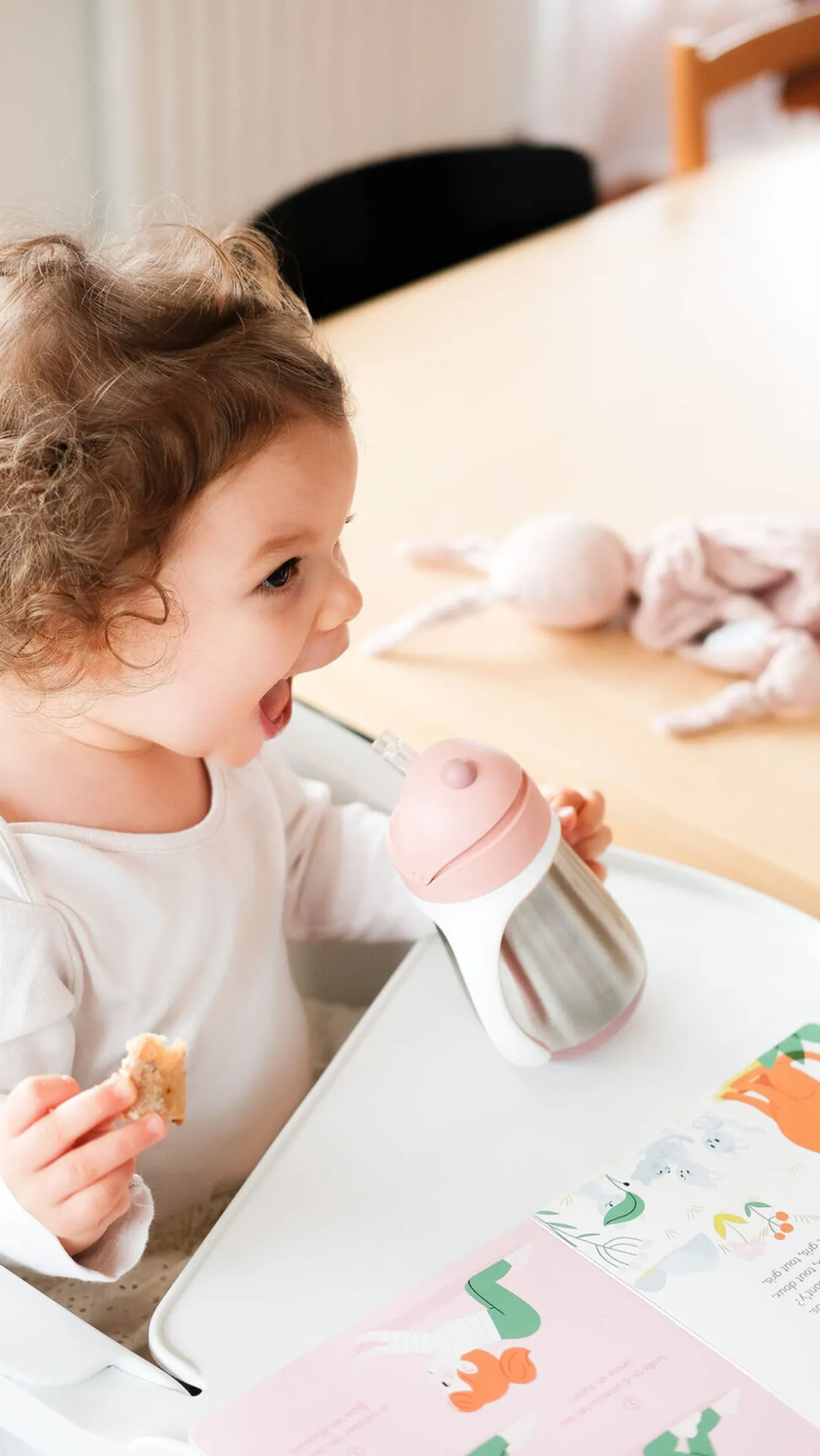 BÉABA Couverts, Vaisselle Et Bavoirs>Tasse Paille Inox 250 Ml Old Pink
